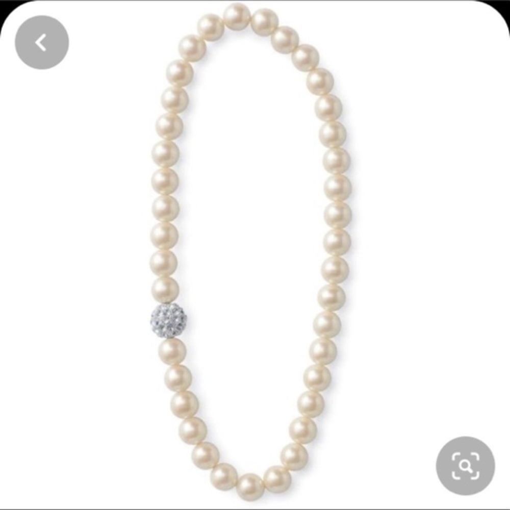 Stella & Dot Girls Pearl Stretch Necklace​​​​​​​​